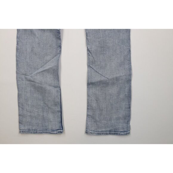 Buckle BKE Mens 28x34 Thick Stitch Stretch Jake Bootcut Denim Jeans Light Wash - Picture 13 of 13